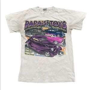 VTG papas toys t shirt men’s cars size small Gildan vintage tee C63
